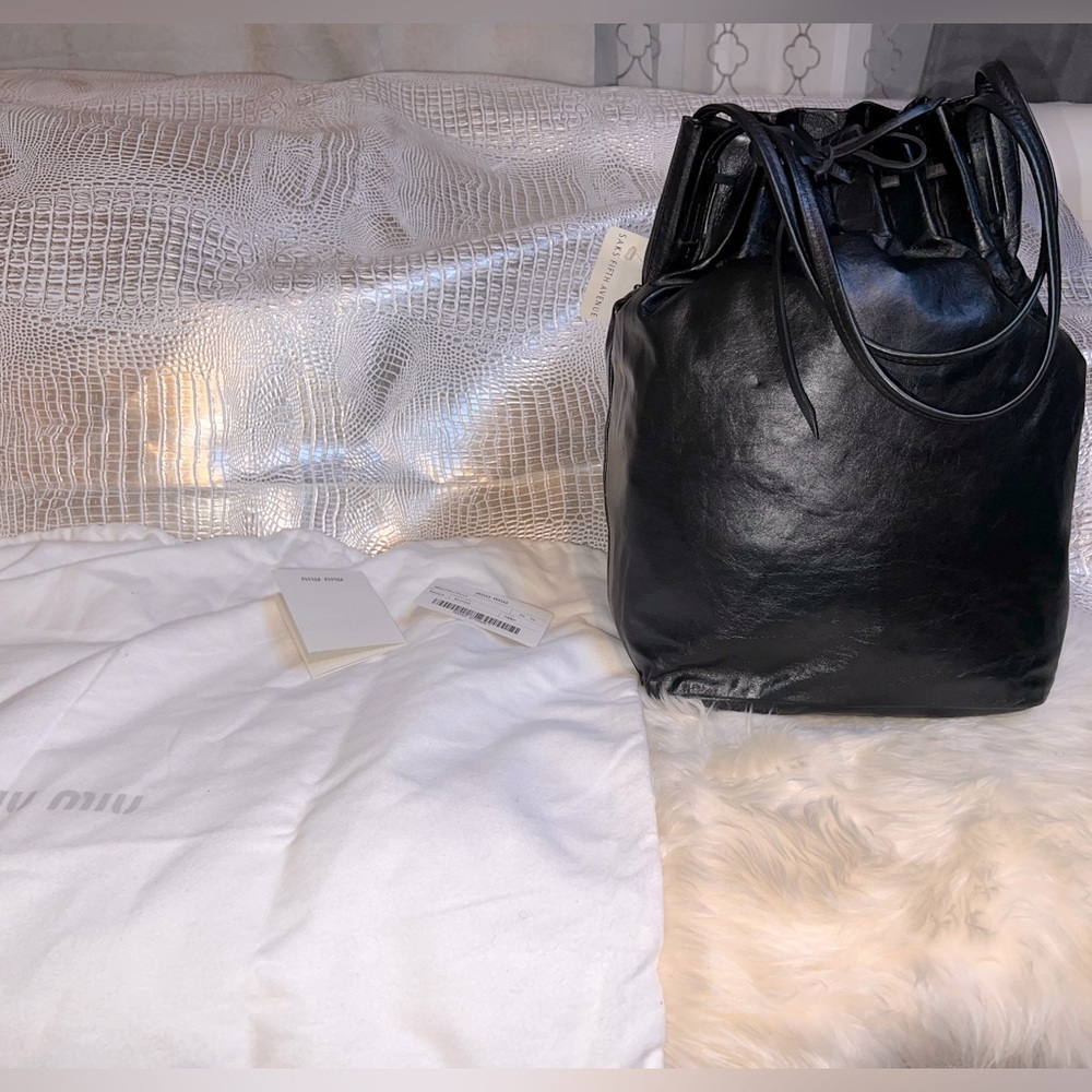 Authentic MIU MIU Semitricola Bloom Tote